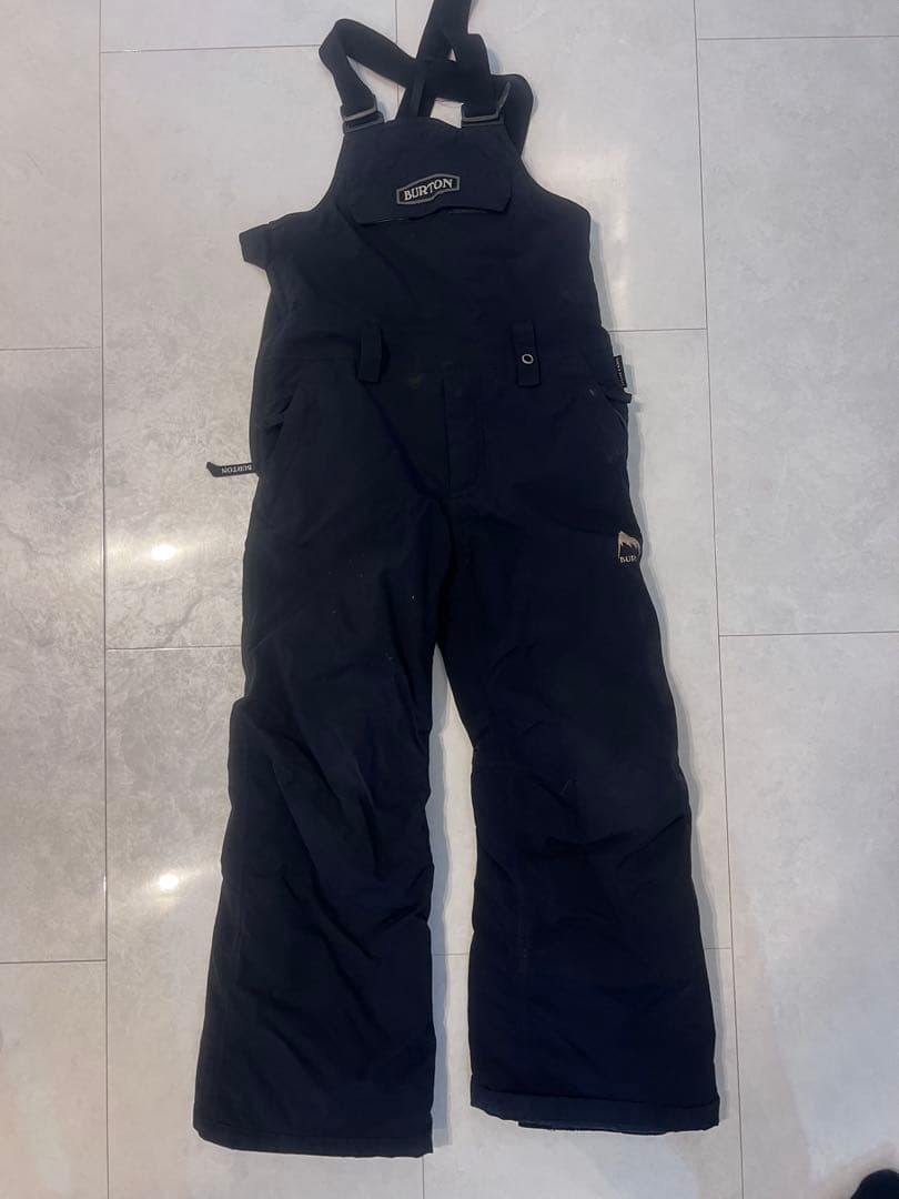 BURTON 子ども用 ブラックオーバーオール