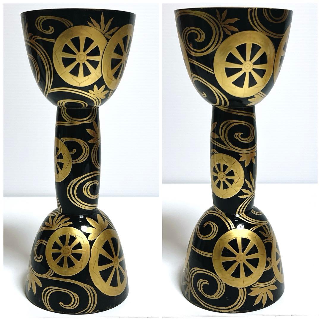 【希少】鼓　蒔絵　小鼓　胴　和楽器　漆塗り　伝統芸能　能 歌舞伎　竹雀　金彩