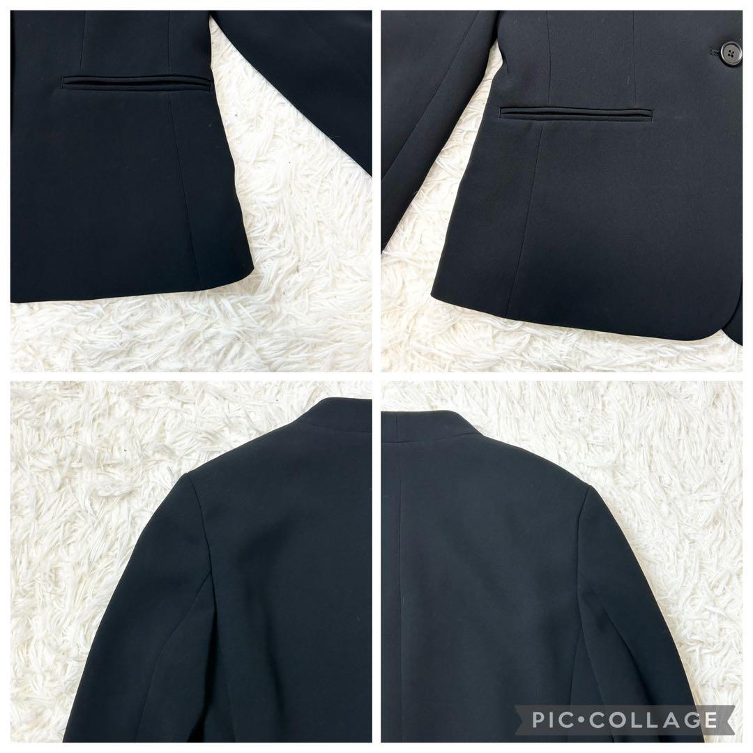 未使用✨PLST プラステ トリアセブレンドカラーレスジャケット 黒 M 25年