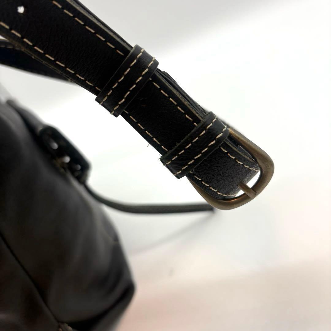 極美品　Dakota シャーロット ショルダーバッグ レザー 斜め掛け　黒