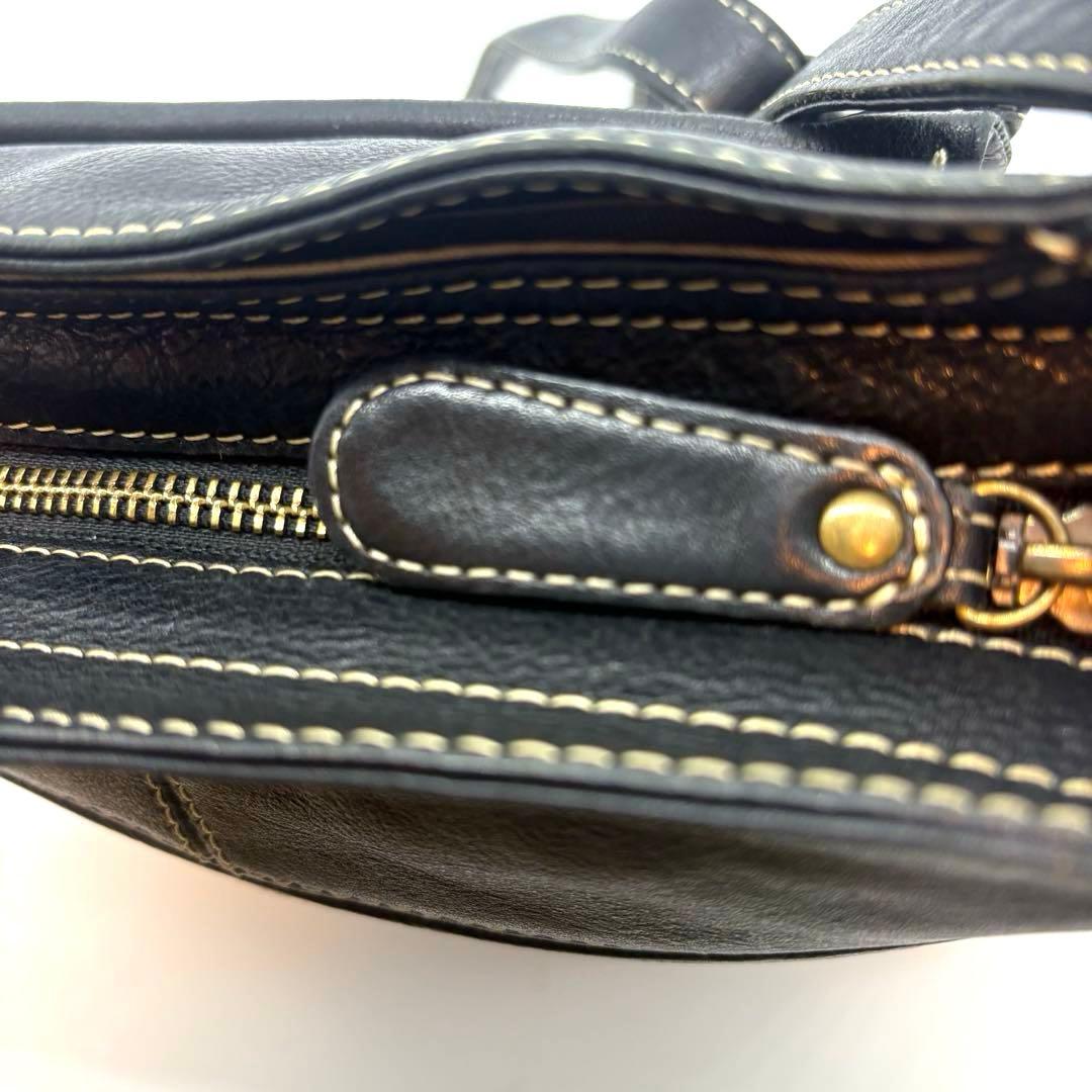 極美品　Dakota シャーロット ショルダーバッグ レザー 斜め掛け　黒