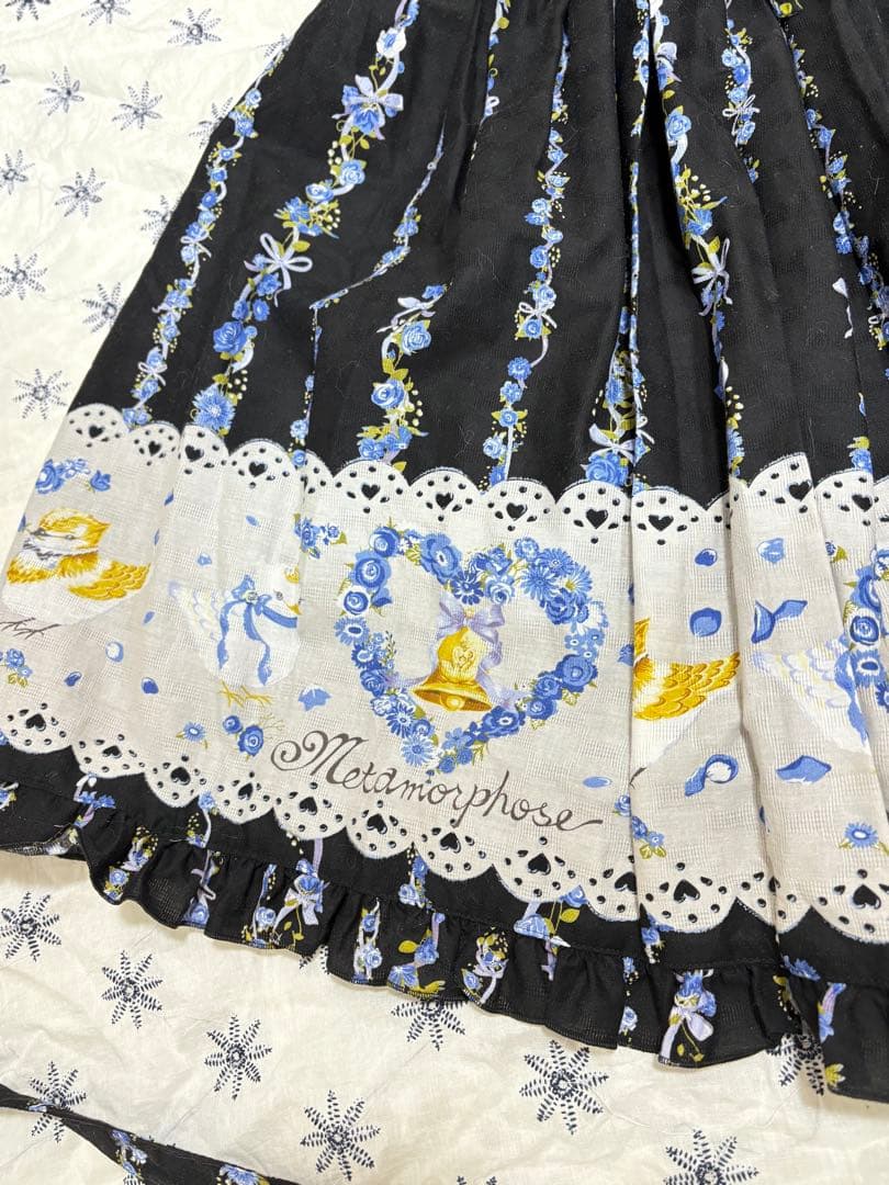 リボンジャンパースカート+リボンバレッタセット