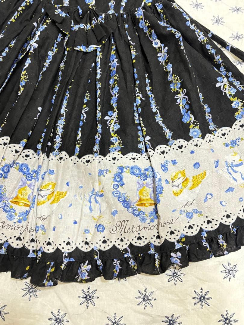 リボンジャンパースカート+リボンバレッタセット