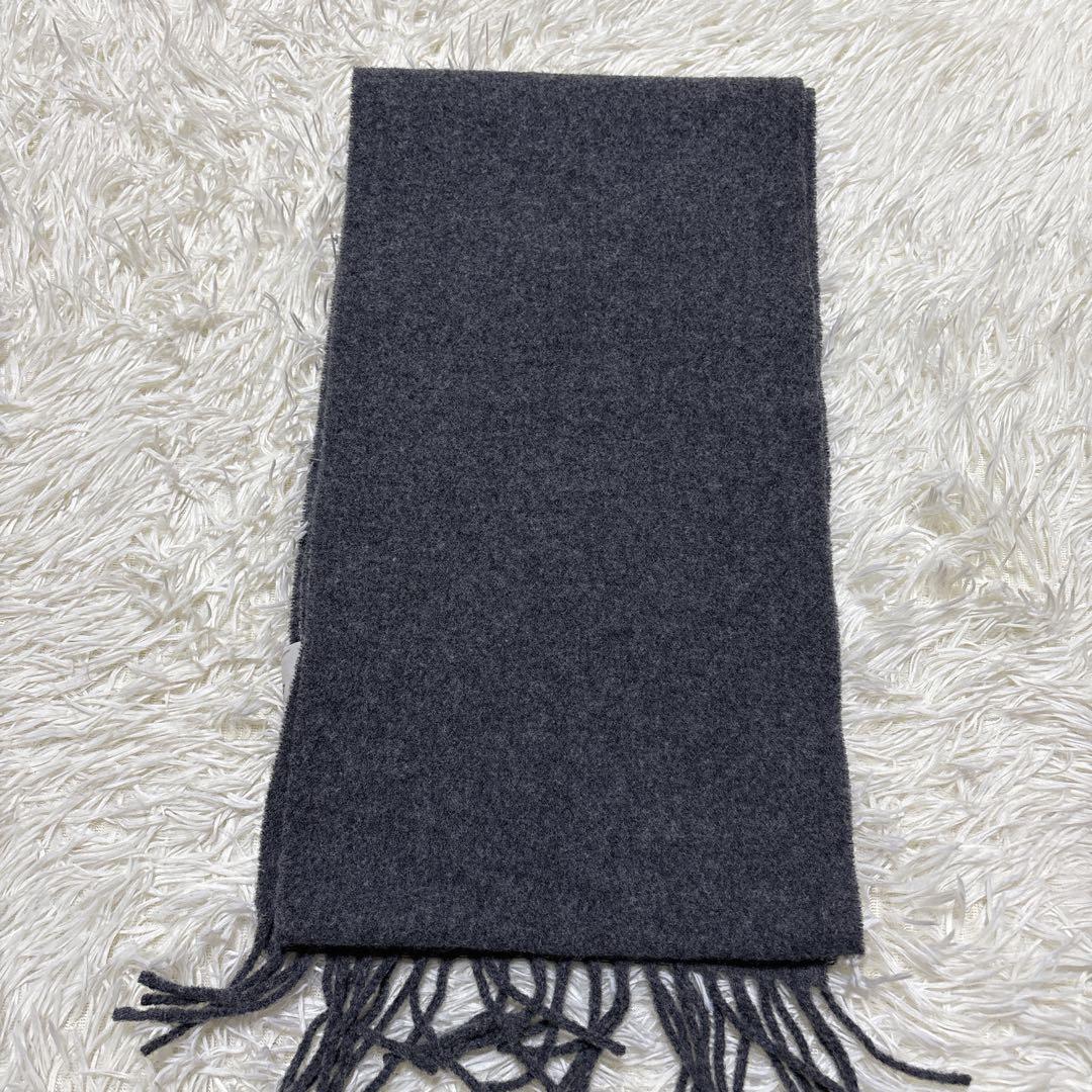 未使用級✨Ami マフラー グレー イタリア製 ロゴ