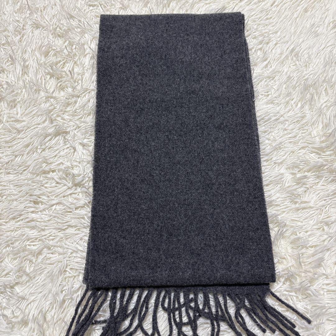 未使用級✨Ami マフラー グレー イタリア製 ロゴ