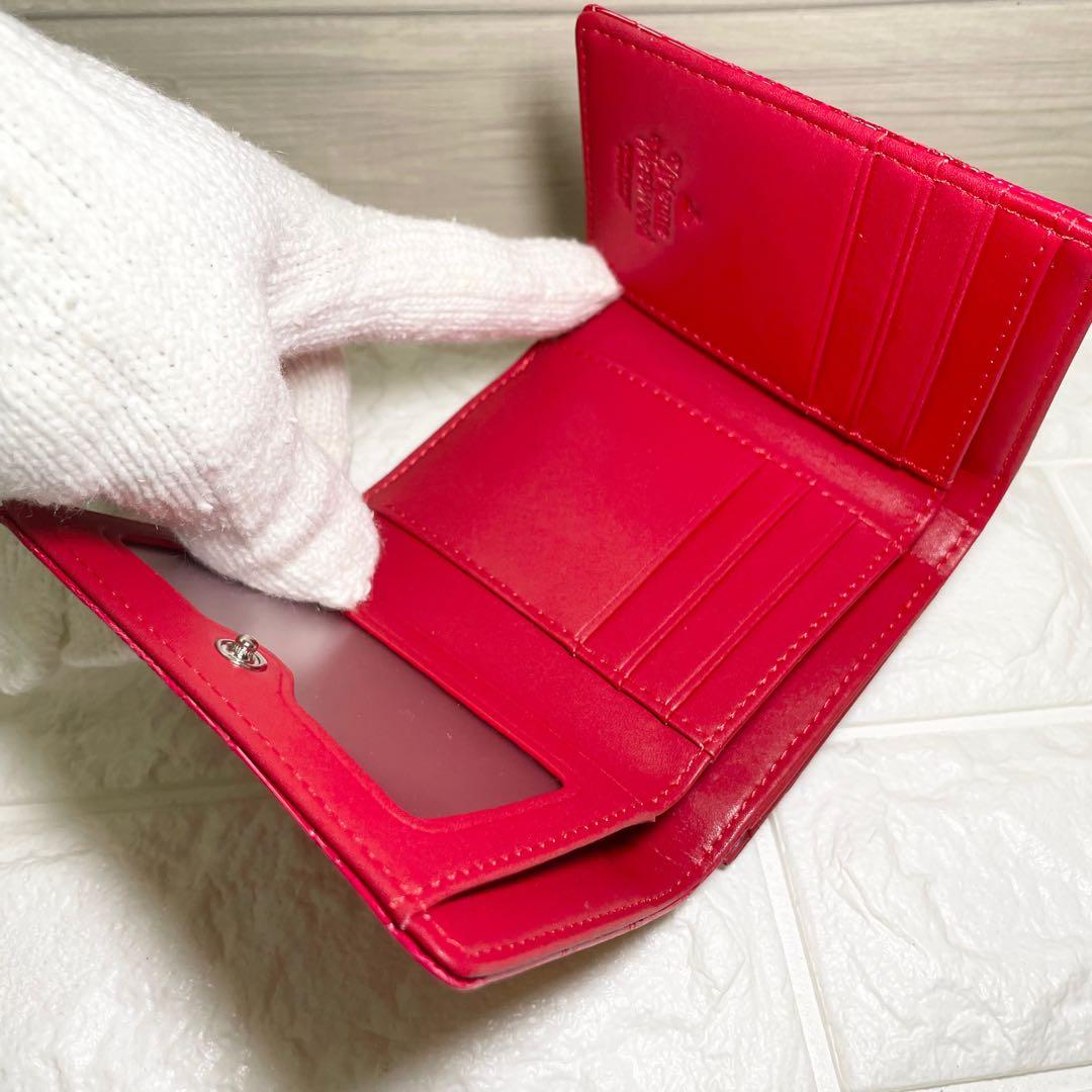 【新品・未使用】Vivienne Westwood 三つ折り財布 　レッド