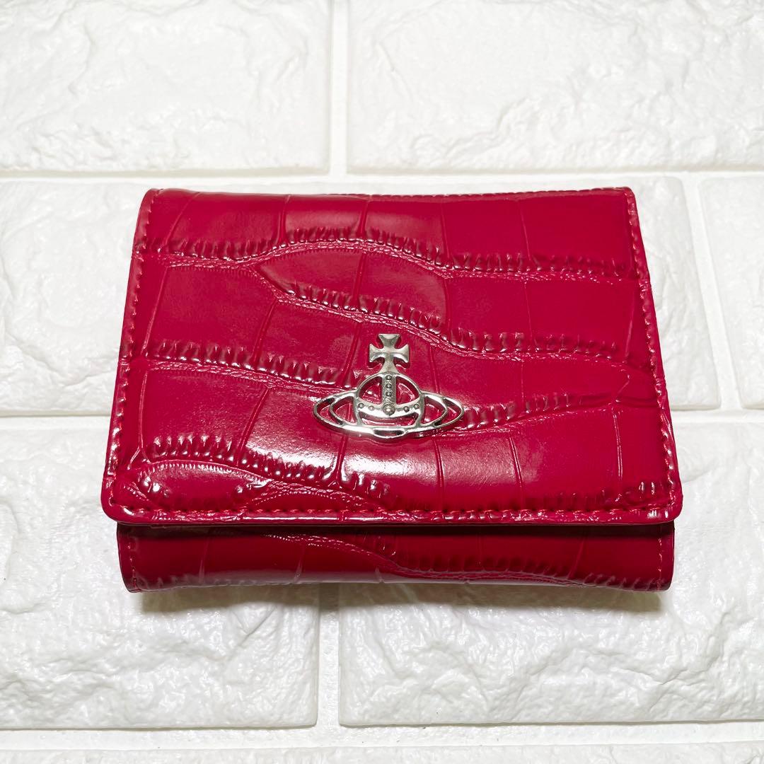 【新品・未使用】Vivienne Westwood 三つ折り財布 　レッド