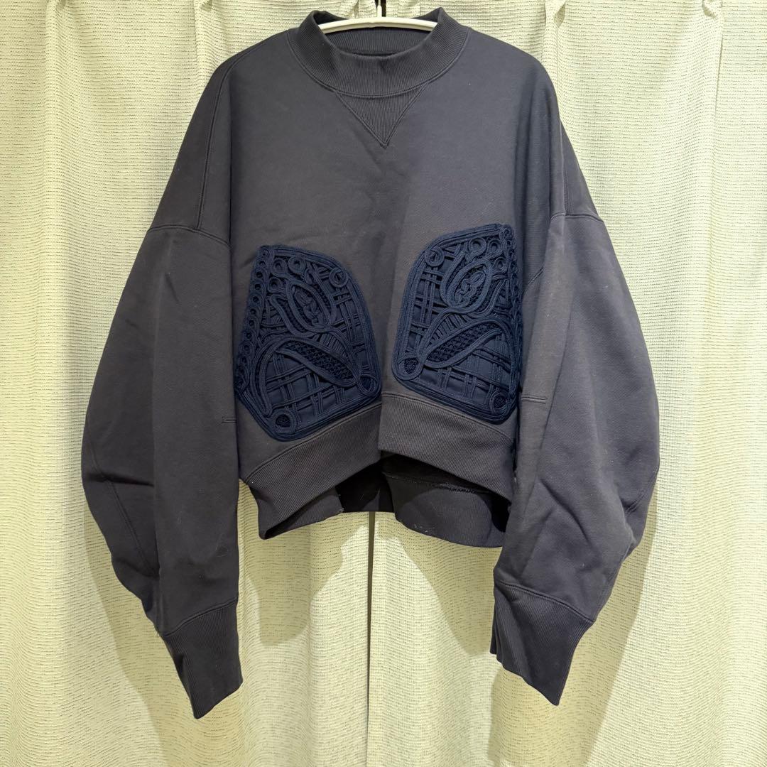 m*u様 mame kurogouchi コード刺繍スウェット