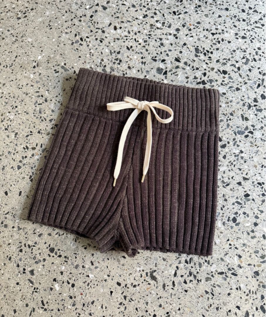 パンツ juemi Contrast Knit Shorts