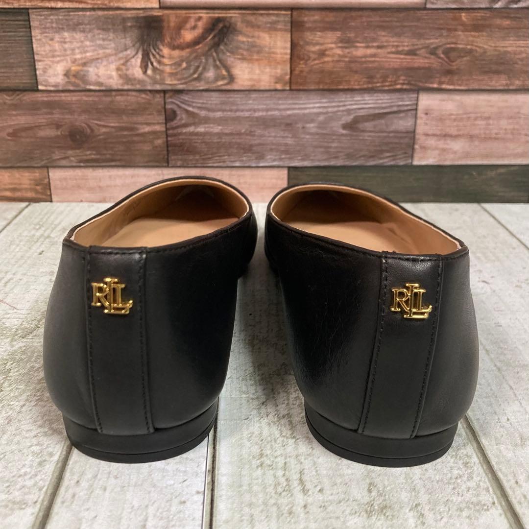 ✨新品✨　ローレンラフフローレン　フラットシューズ　バレエ　ポインテッドトゥ　黒