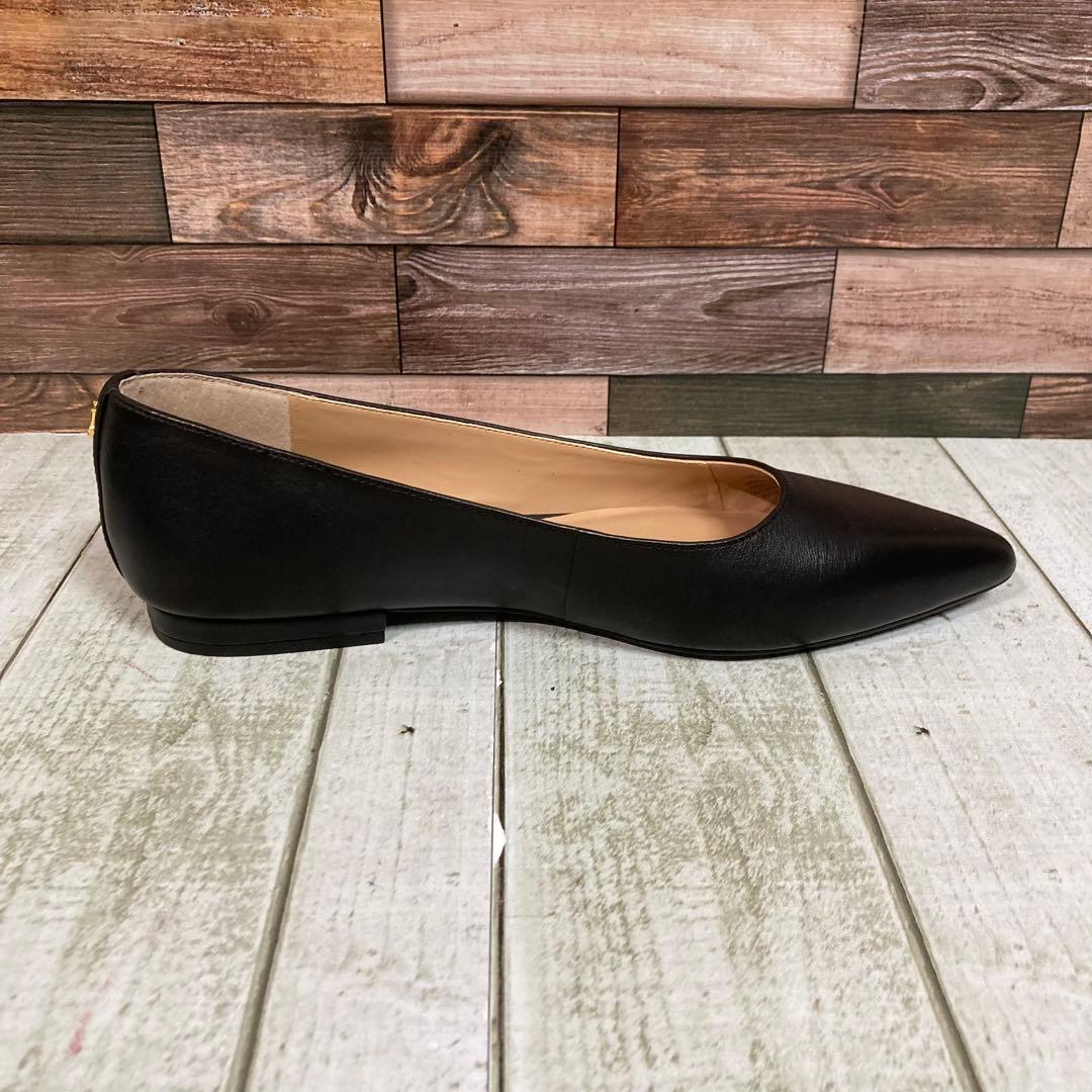 ✨新品✨　ローレンラフフローレン　フラットシューズ　バレエ　ポインテッドトゥ　黒