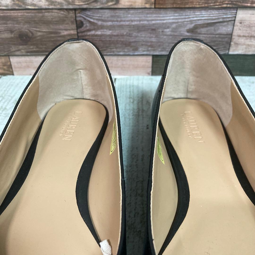 ✨新品✨　ローレンラフフローレン　フラットシューズ　バレエ　ポインテッドトゥ　黒
