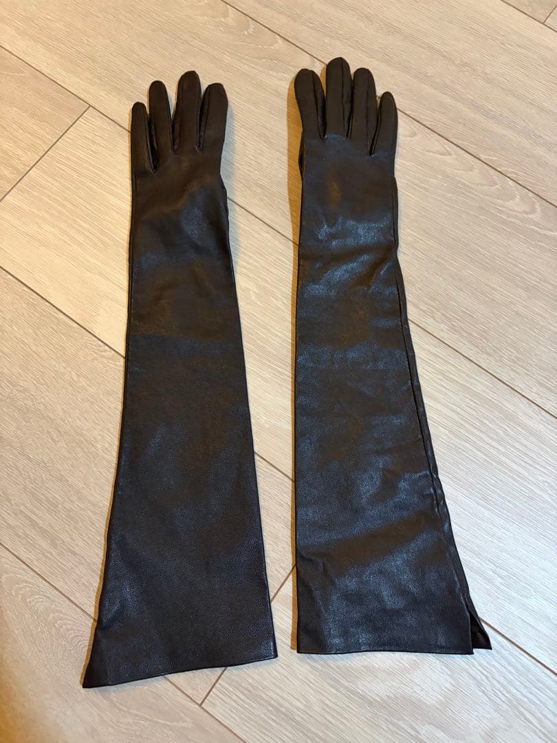 ZARA ロンググローブ 焦茶色