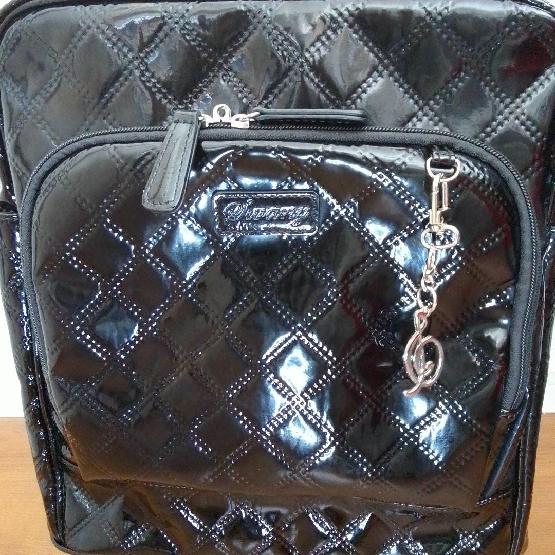 SWANY スワニー キャリーバッグ 機内持ち込み可能 エナメル ブラック