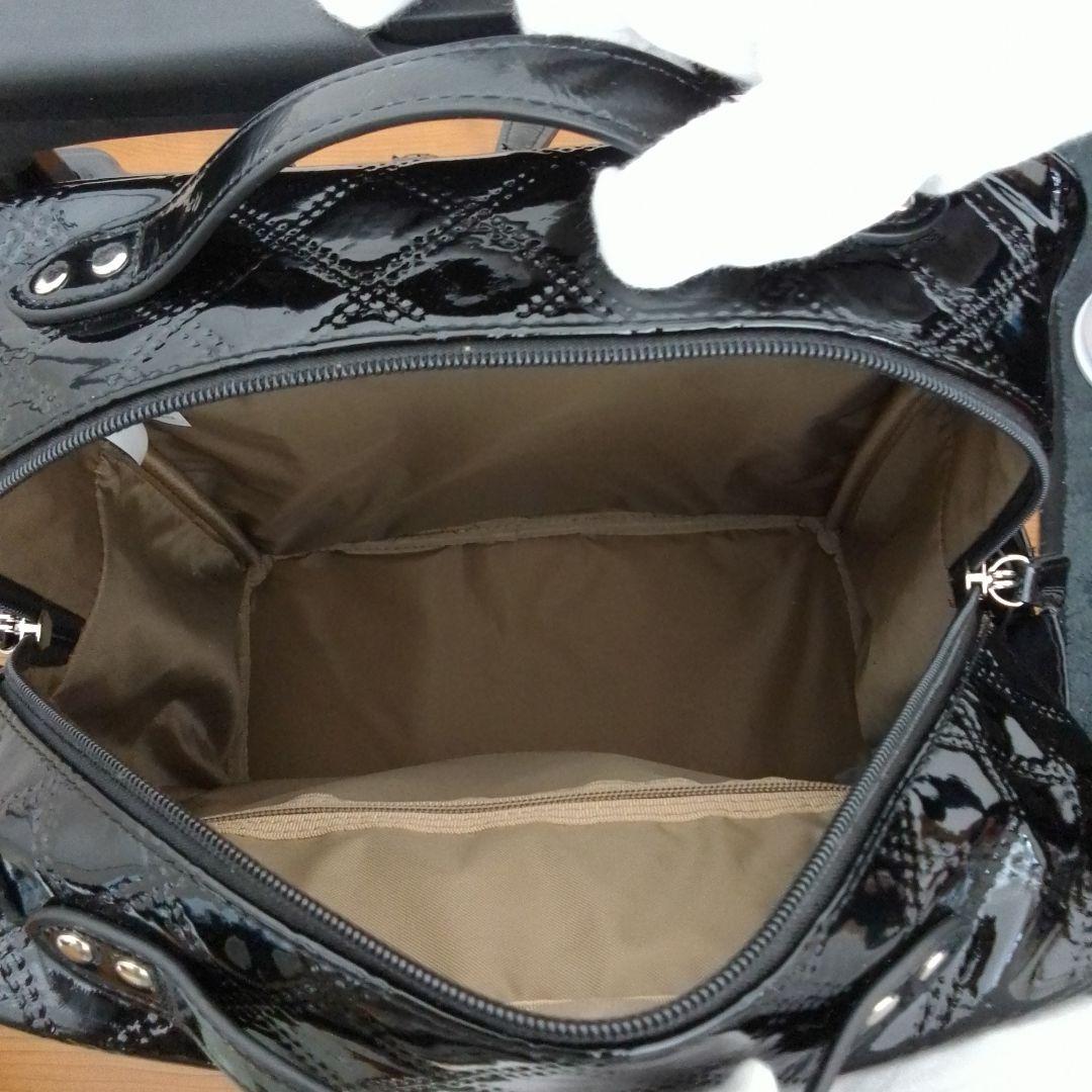 SWANY スワニー キャリーバッグ 機内持ち込み可能 エナメル ブラック