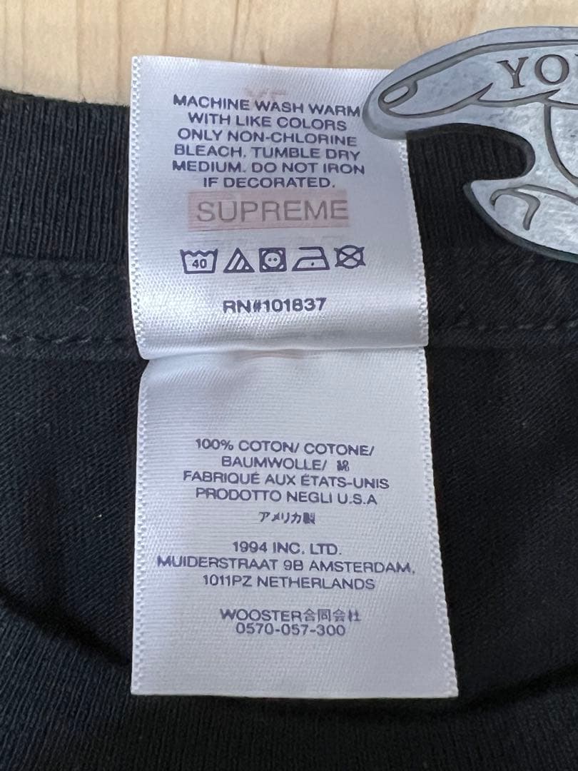 トップス supreme black means L/S TEE