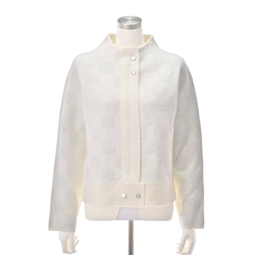 【新品】アンコキーヌ　コアスパンヤーンニット　ボトルネックブルゾン