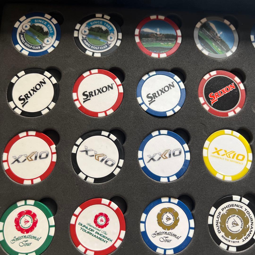 豪華チップマーカー色々３０枚、コレクションケース付き