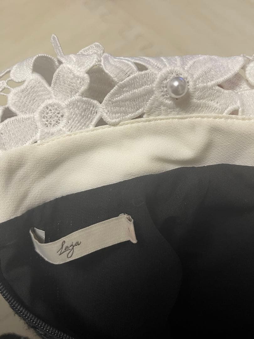 【人気】leja襟付きパーティードレスS