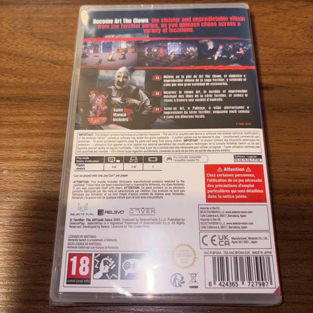 テリファイアー TERRIFIER switch