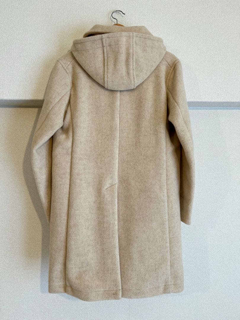 DANTON ベージュ フード付きコート