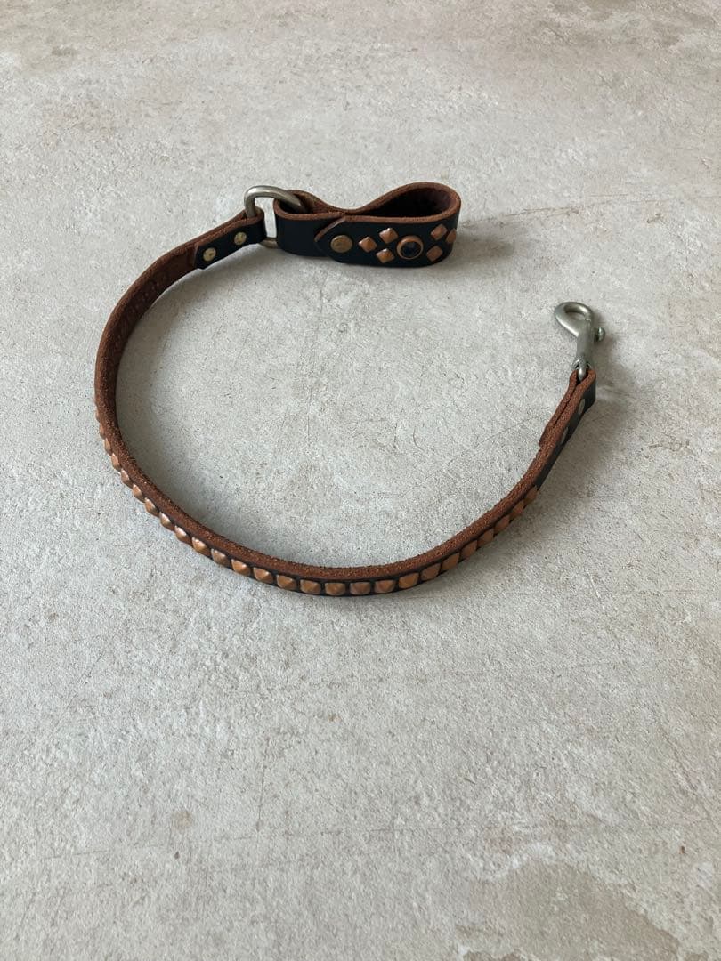 HTC スタッズレザーウォレットチェーン未使用