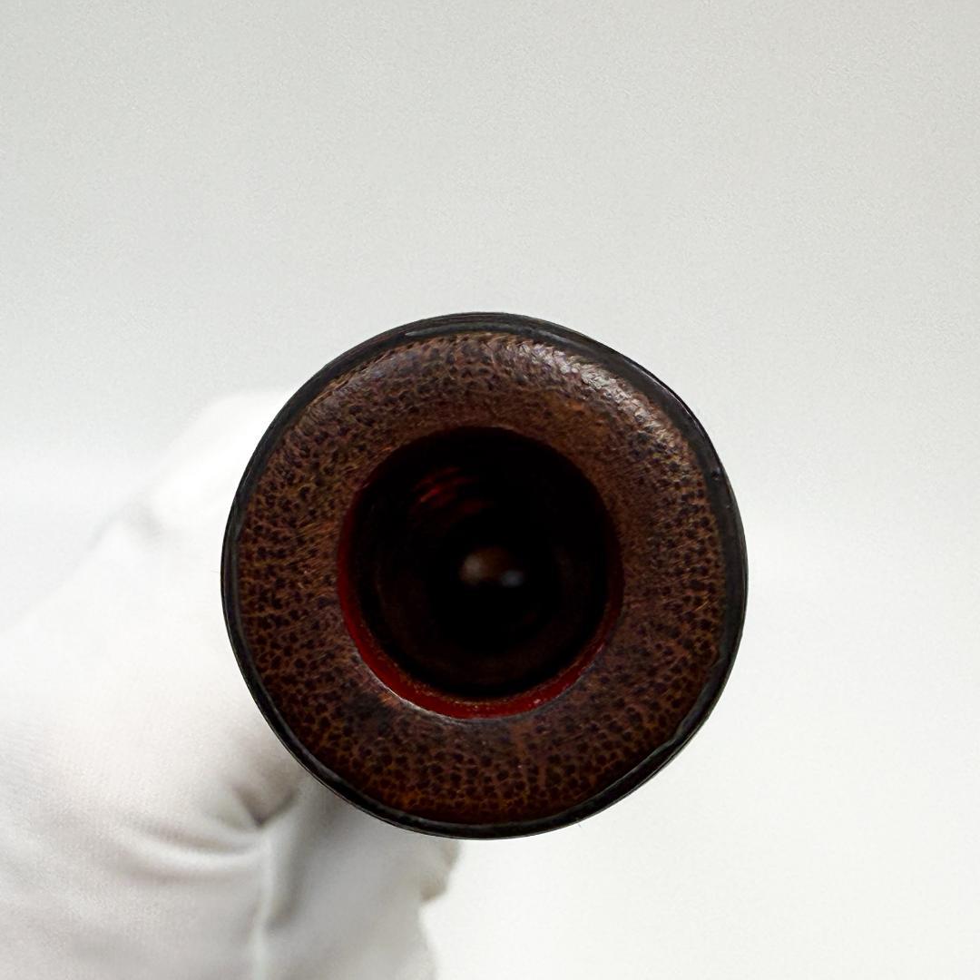 年代物 能管 39.5㎝ 竹管 内朱塗 能笛 頭金 和楽器 横笛