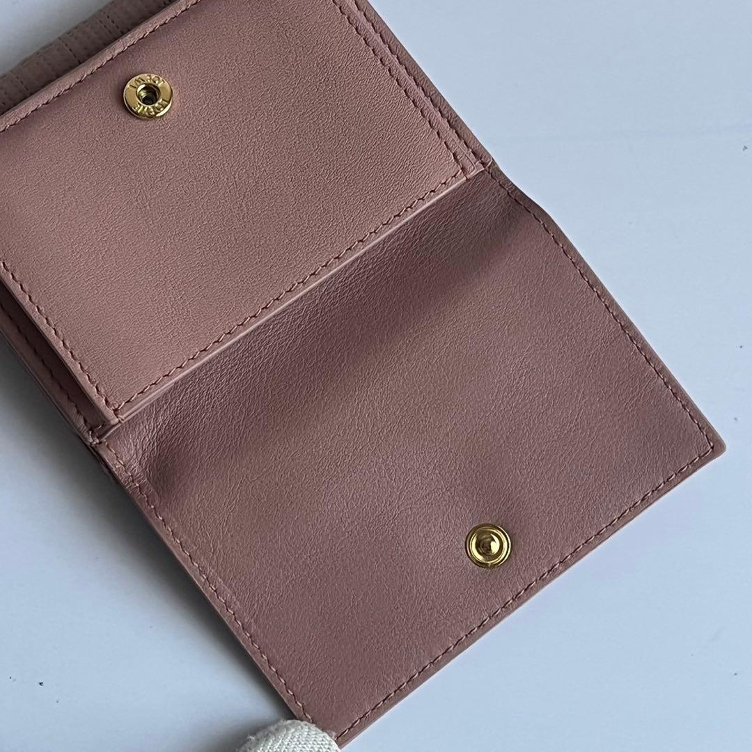 ✨未使用保管品✨　LOEWE コンパクトウォレット　ミニ財布　レザー　ピンク