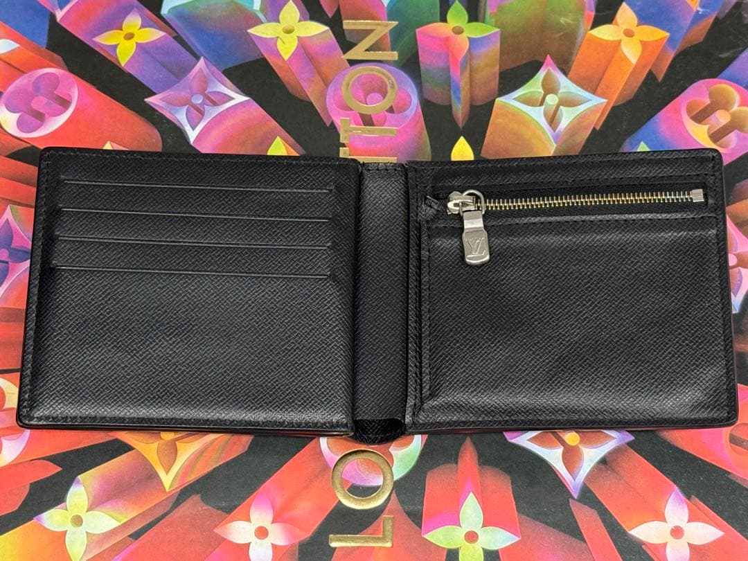 良品！ICチップ搭載　ルイヴィトン　ポルトフォイユアメリゴNM 黒系