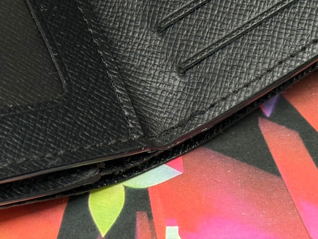 良品！ICチップ搭載　ルイヴィトン　ポルトフォイユアメリゴNM 黒系