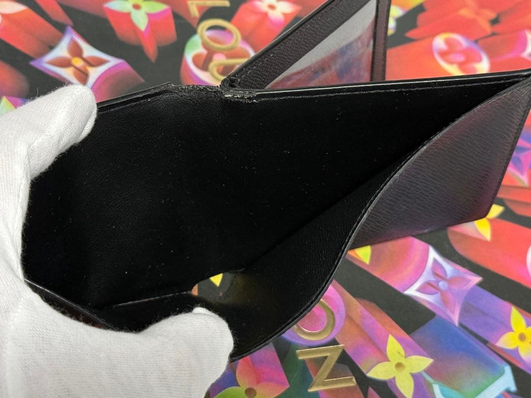 良品！ICチップ搭載　ルイヴィトン　ポルトフォイユアメリゴNM 黒系