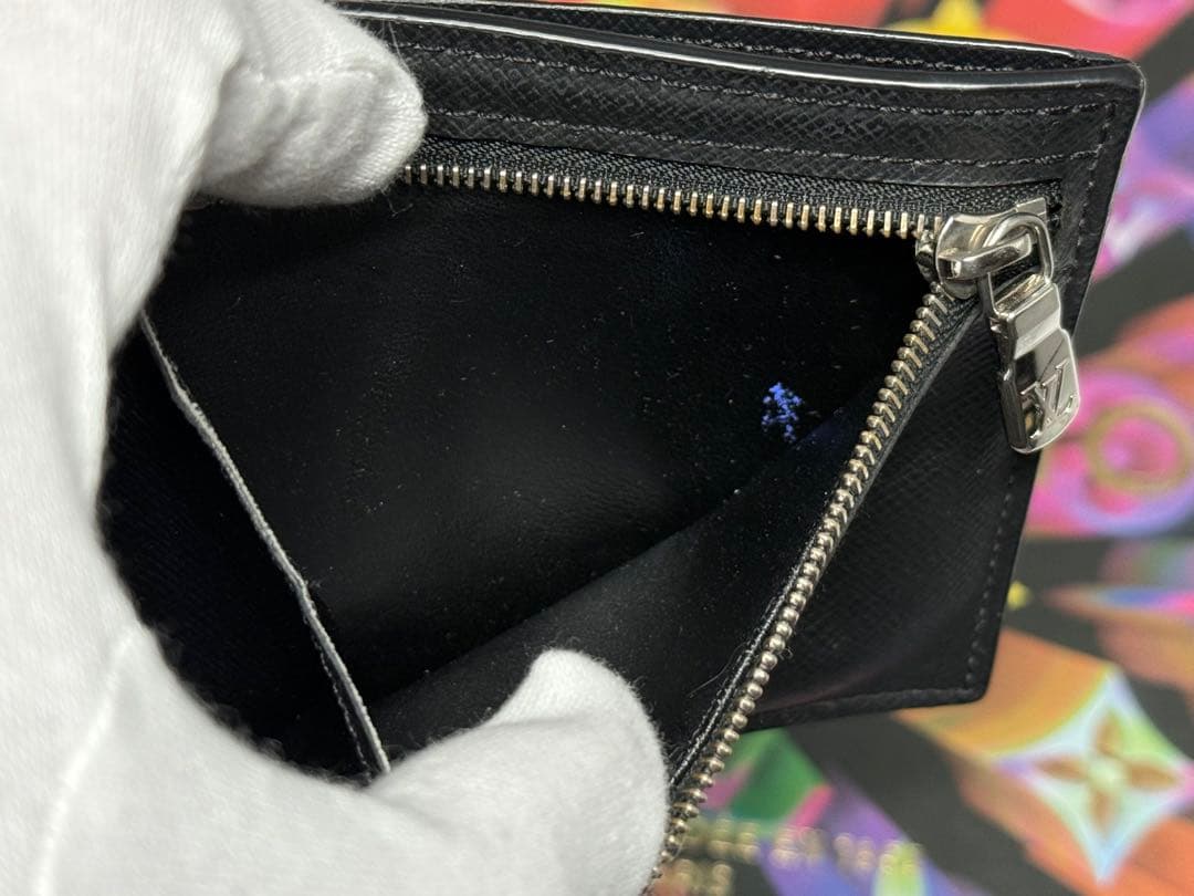 良品！ICチップ搭載　ルイヴィトン　ポルトフォイユアメリゴNM 黒系