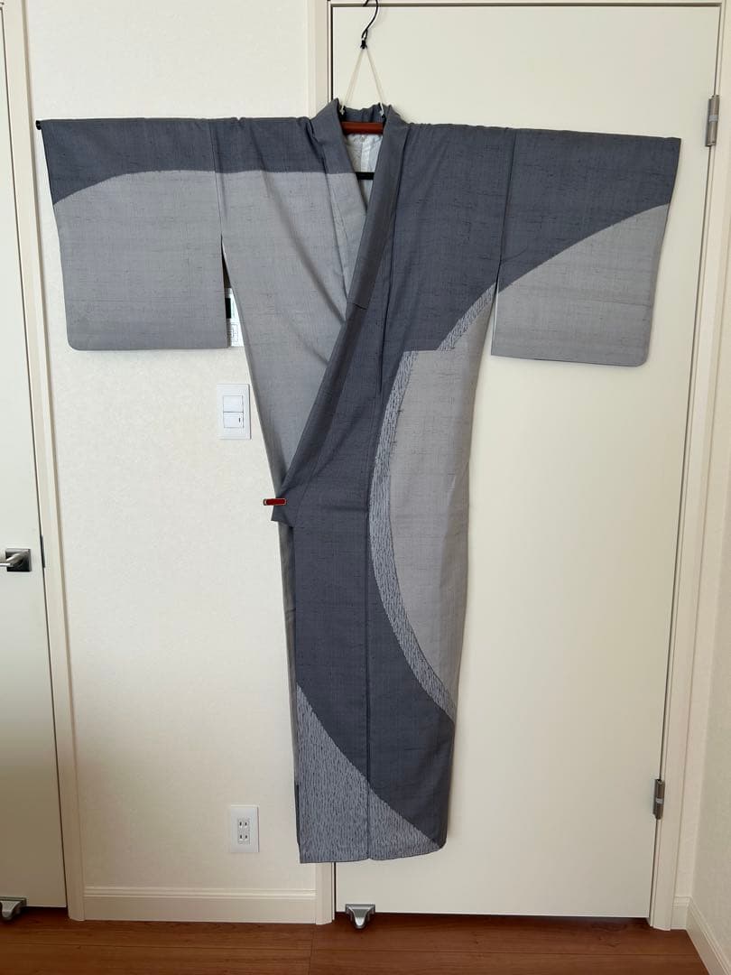 生紬　絞り　訪問着