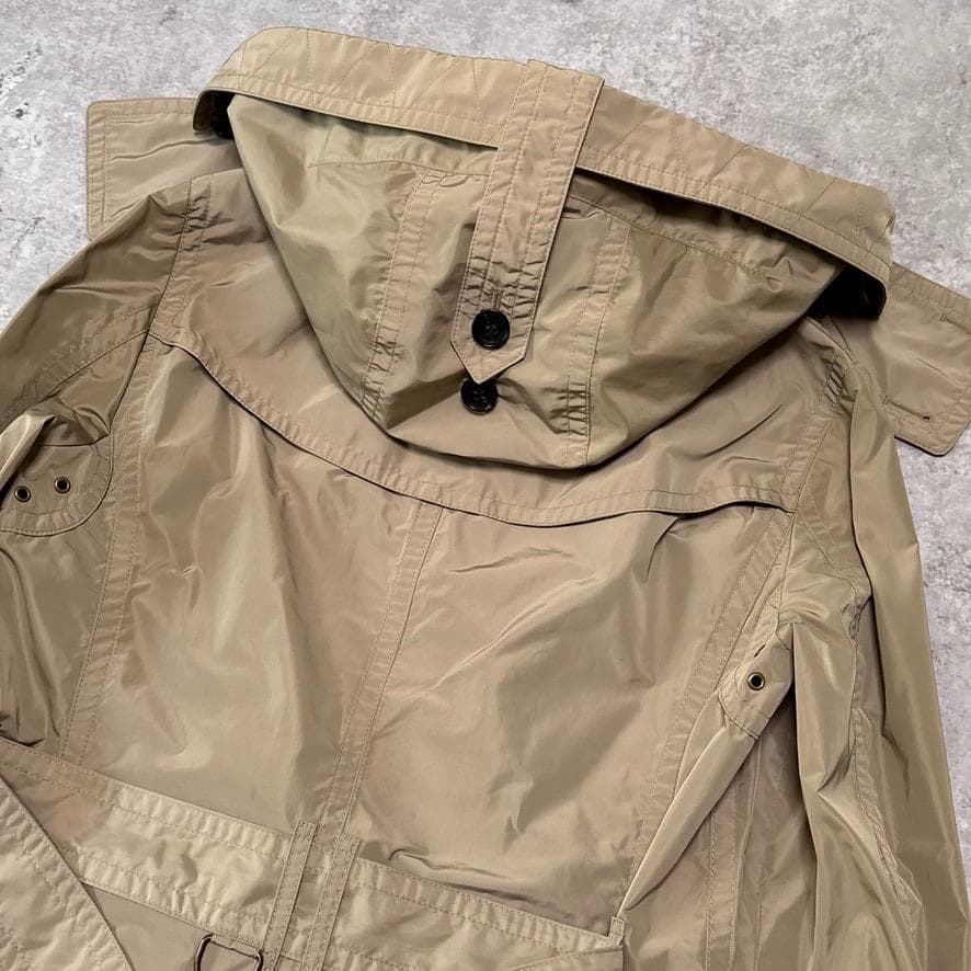 極美品 現行タグ バーバリー 軽量 トレンチコート 42 XL ノバチェック