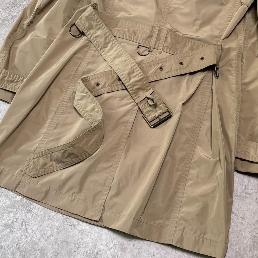 極美品 現行タグ バーバリー 軽量 トレンチコート 42 XL ノバチェック