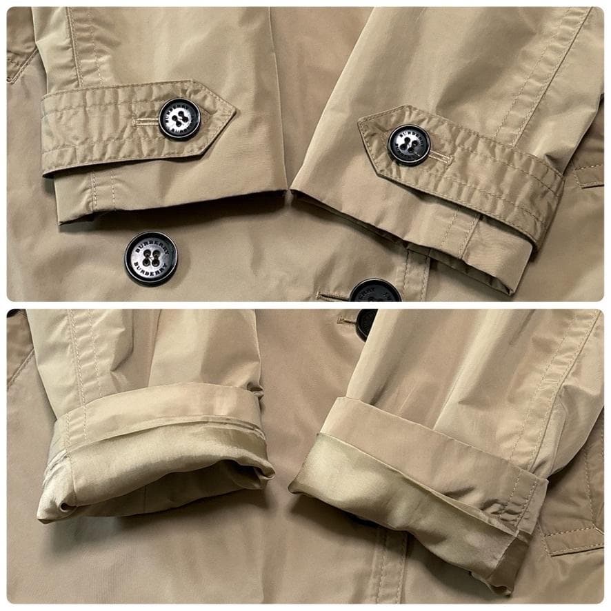 極美品 現行タグ バーバリー 軽量 トレンチコート 42 XL ノバチェック