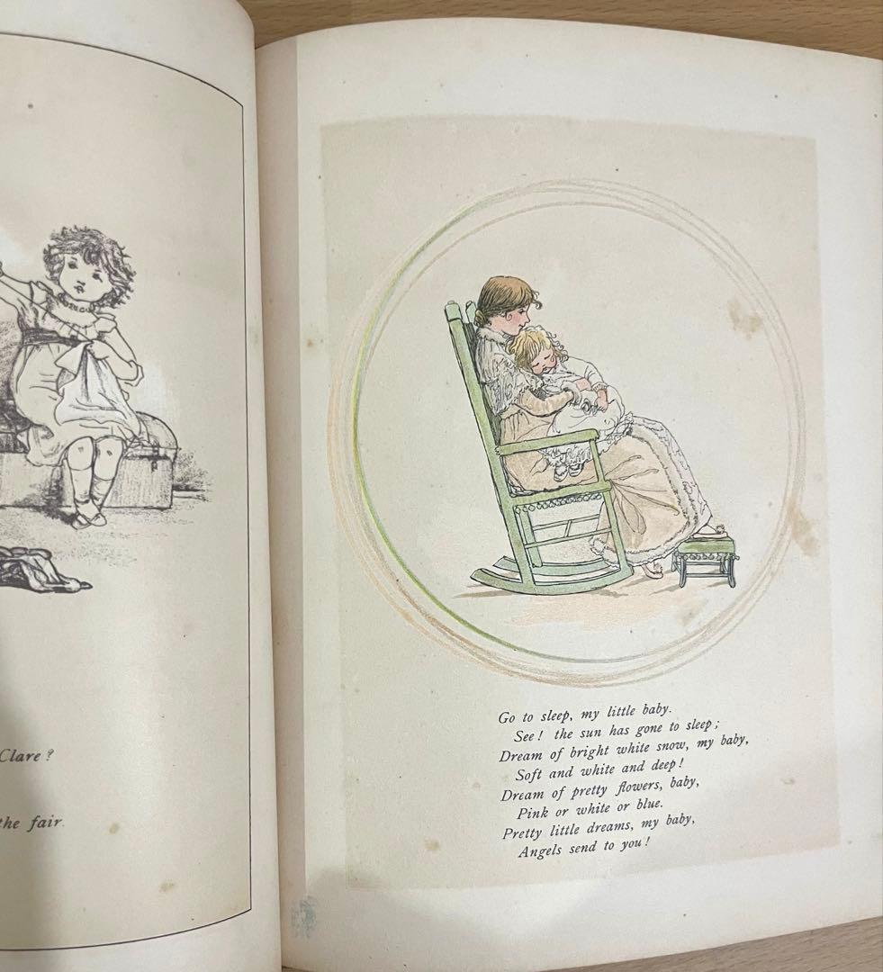 No.357希少 アンティーク 古書 洋書 絵本 ビクトリアン 児童書 童謡