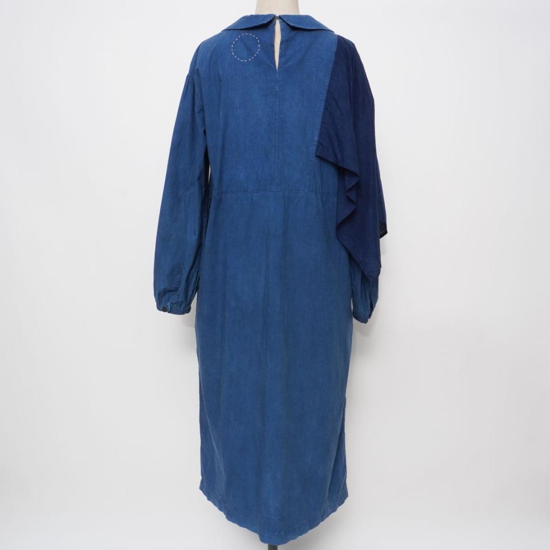 コズミックワンダー パッチワーク刺繍ワンピース ネイビー サイズ1*ND746