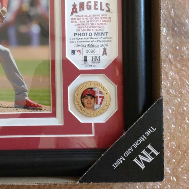 大谷翔平 MLB 初登板記念 ブロンズ フォトフレーム