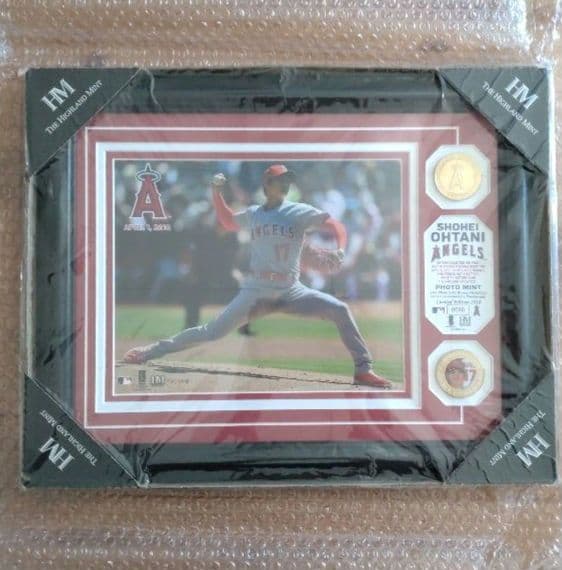 大谷翔平 MLB 初登板記念 ブロンズ フォトフレーム