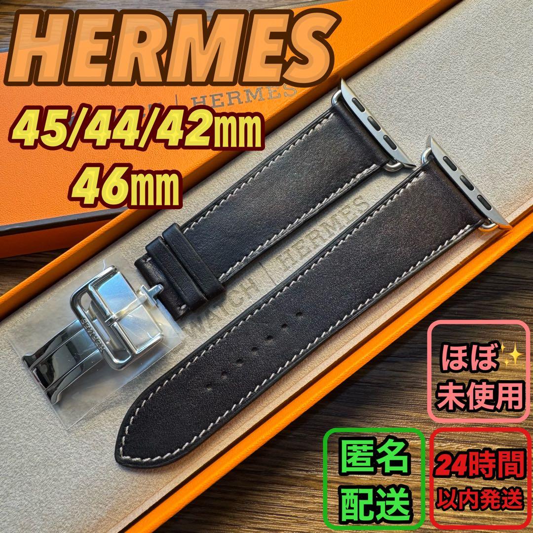 2227 Apple Watch エルメス　エベンヌ　バックル　レザー