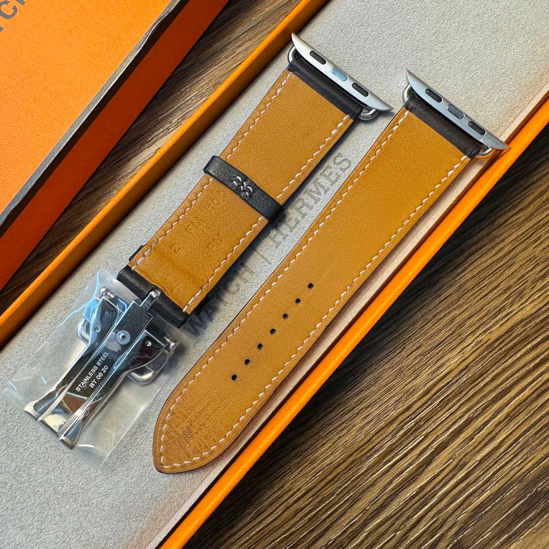 2227 Apple Watch エルメス　エベンヌ　バックル　レザー