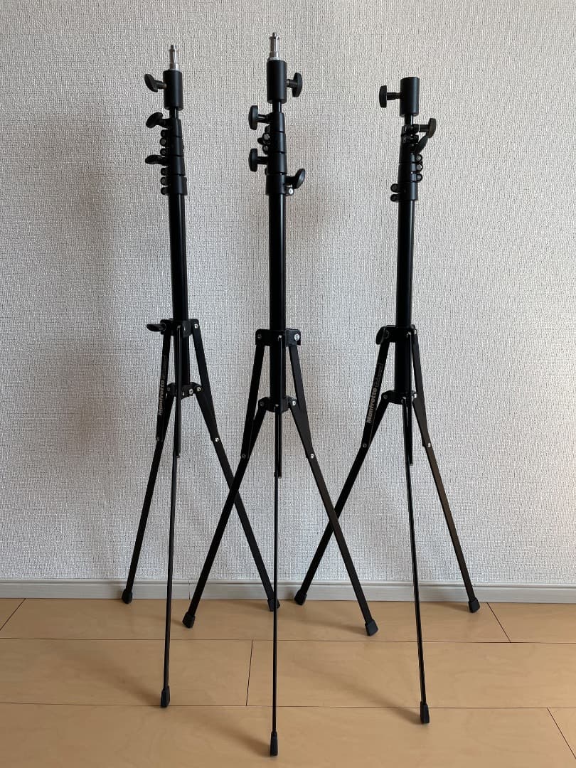 【中古】マンフロット 001JB 3台セット スタンド manfrotto 三脚