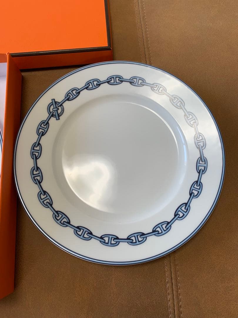 HERMESエルメス　シェーヌダンクル　お皿　2枚セット