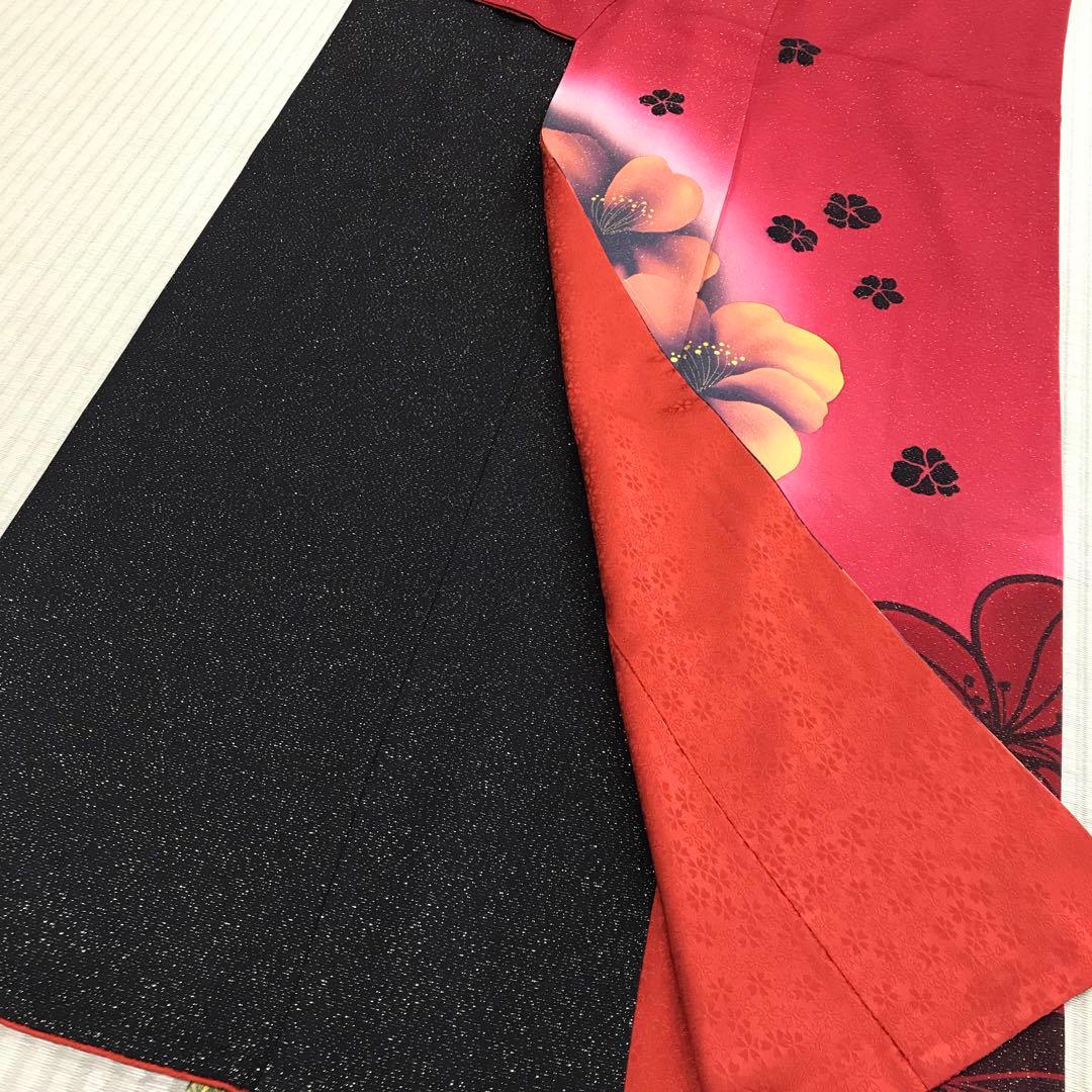 ★少々難あり★正絹 振袖 仕立て上がり リメイク w-B