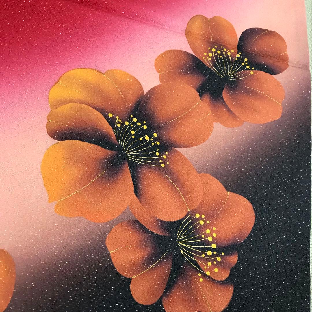 ★少々難あり★正絹 振袖 仕立て上がり リメイク w-B