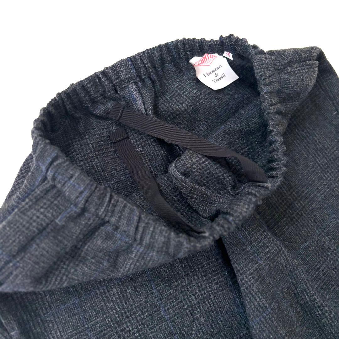 新品✨ダントン ウール100% イージーパンツ グレンチェック 36 日本製