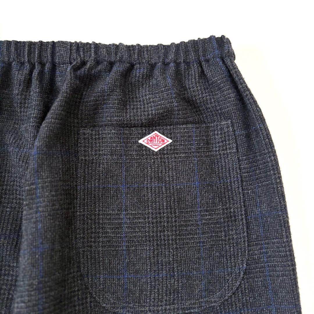 新品✨ダントン ウール100% イージーパンツ グレンチェック 36 日本製