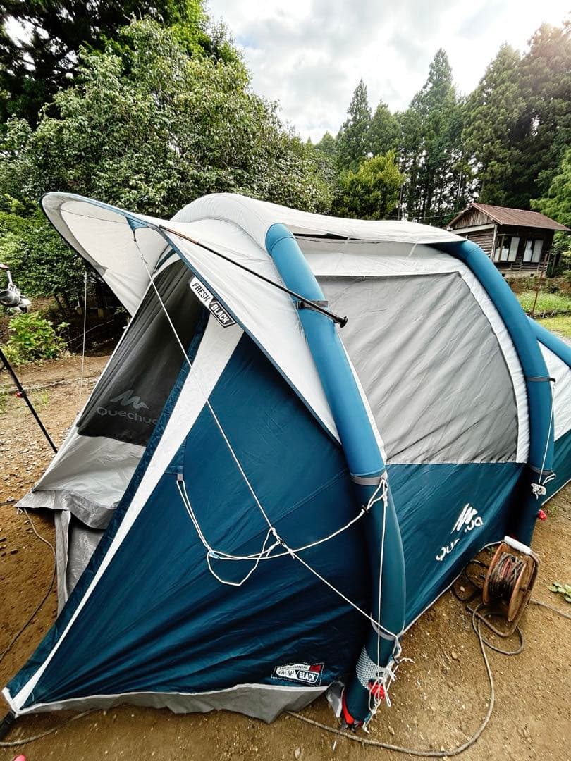 ケシュア エアーテント　ファミリーテント 4人用　おまけつき　ポンプ、タープ