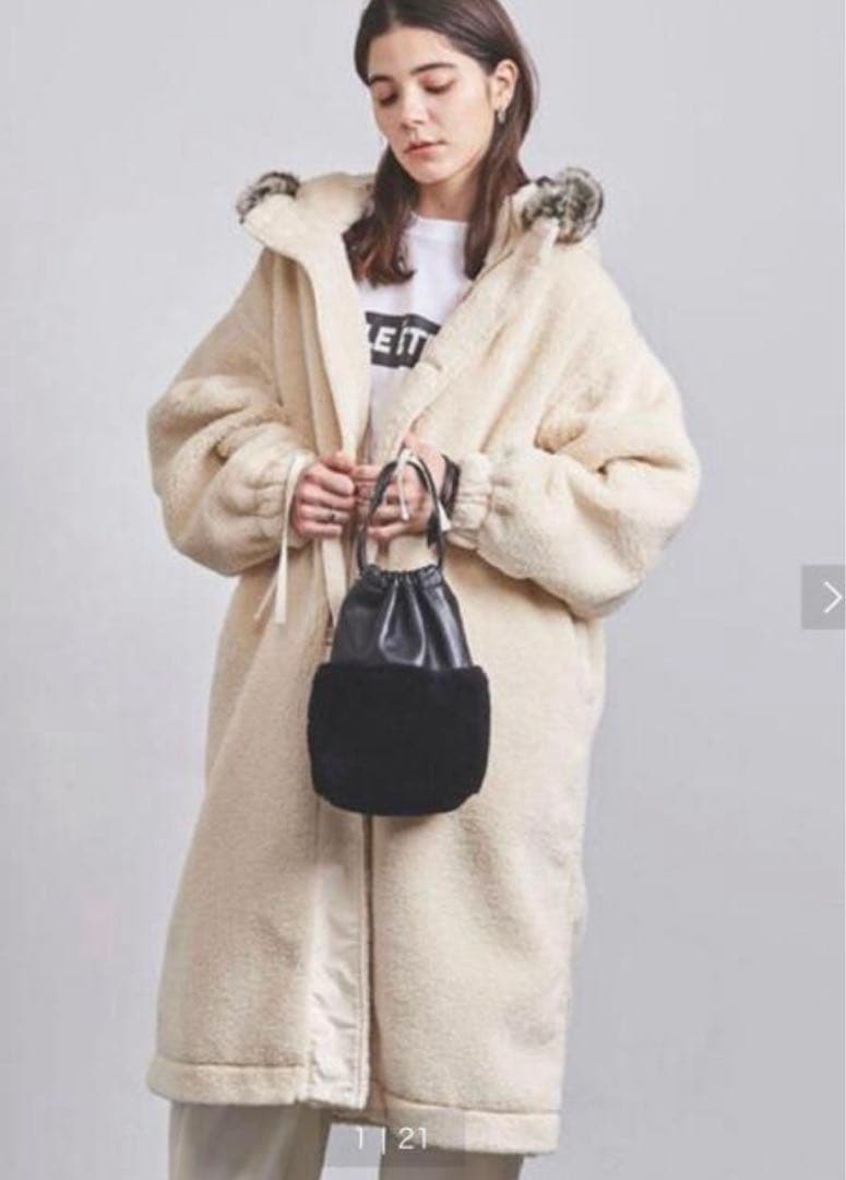 ハイク HYKE HOODED ボアフードコート ボアコート　サイズ3